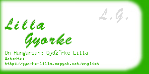 lilla gyorke business card